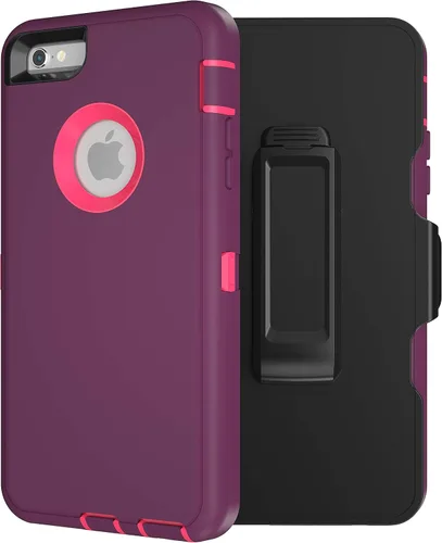 Vista 8 de MXX Funda para iPhone 6S/iPhone 6, resistente protección de policarbonato TPU de alta calidad, cubierta híbrida para parachoques, con protector