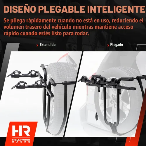 Vista 6 de Hollywood Racks SR1 - Soporte para neumáticos de repuesto para 2 bicicletas