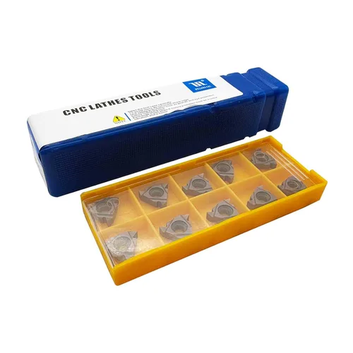 Vista 7 de 1/2inch Shank SER1212H16 Threading Tool Holder Right Hand External Threading with 10pcs 16ER AG60 Threading Carbide Inserts for Stainless Steel
