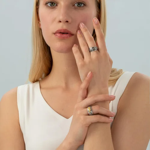 Vista 6 de Vikeney 2 anillos ajustables de mantra Feng Shui Pixiu para hombres y mujeres, amuleto budista de la suerte, mantra, protección cuádruple, riqueza