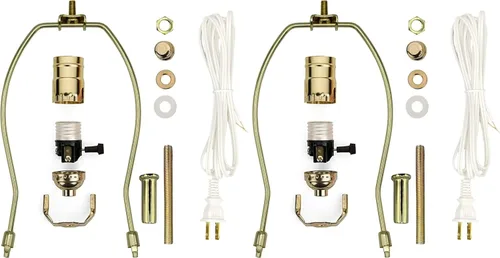 Vista 4 de Creative Hobbies Make-A-Lamp Kit #ML3-12S Kit completo de piezas de lámpara con instrucciones (idioma español no garantizado)