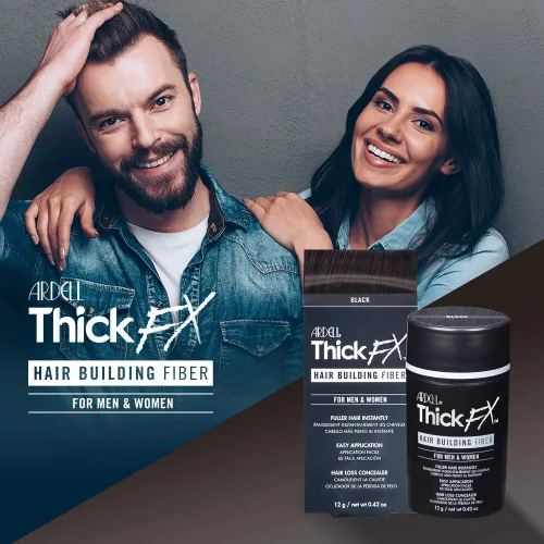 Vista 6 de Ardell Thick FX Fibra de construcción de cabello negro para cabello más completo al instante, 0.42 oz