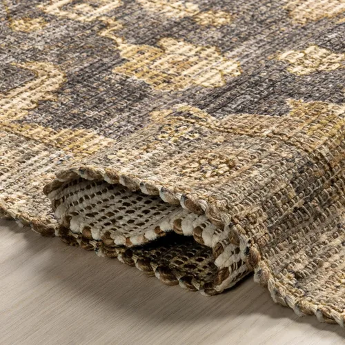 Vista 5 de Rugs USA Marigold - Alfombra vintage con borlas, 2 pies 6 pulgadas x 8 pies, marrón oscuro