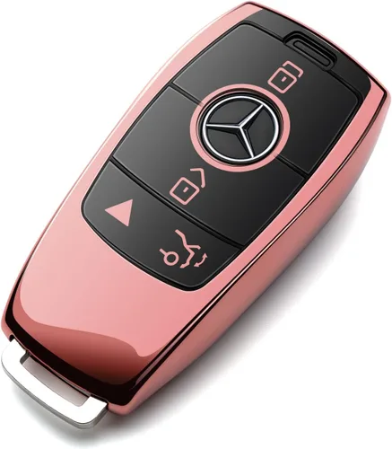Vista 7 de Compatible con funda para llavero Mercedes Benz, accesorios azules