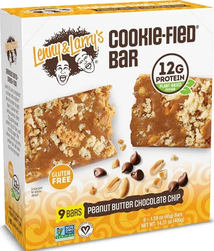 Vista 6 de Lenny & Larry’s Paquete de Variedad de Barras de Proteínas con Sabor a Galleta – 4 Sabores – 8 x 45 g de Barras de Proteínas Veganas – Snacks Altos