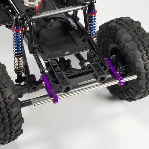 Vista 4 de AMK Parachoques RC de aleación de aluminio modular 1/10 RC Crawler parachoques delantero trasero Bull barras para 1/10 RC Crawler LCG Rigs construye