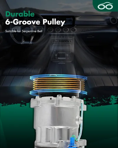 Vista 5 de SCITOO Compresor de CA para 1993-2002 para Volkswagen para Cabrio para Golf para Jetta para Passat 1.8L 1.9L 2.0L