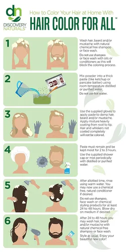 Vista 2 de Polvo de henna 100% natural para tatuajes temporales, tinte para el cabello y tinte para barba orgánico, a base de hierbas y veganas, sin productos