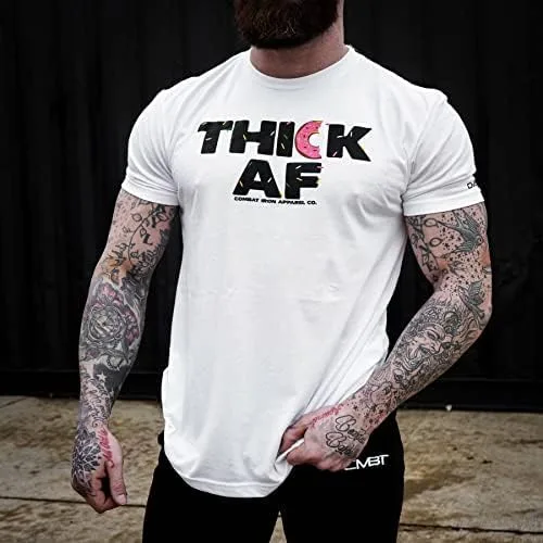 Vista 5 de Combat Iron ThickAF Sprinkled Donut Edition - Camiseta de manga corta para hombre