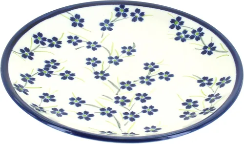 Vista 16 de Blue Rose - Plato de postre de ballina azul, 7.5 pulgadas de diámetro, hermoso plato para pasteles, aperitivos o aperitivos