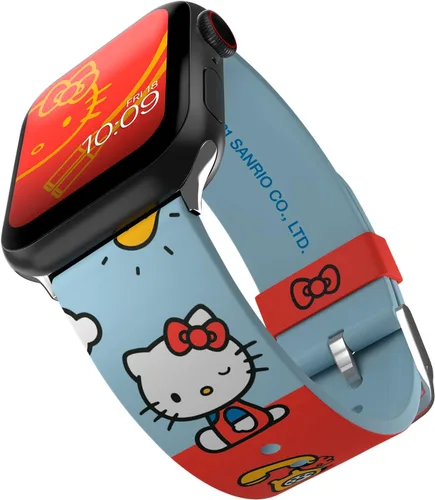Vista 8 de Correa de reloj inteligente Hello Kitty, con licencia oficial, compatible con Apple Watch (no incluida)