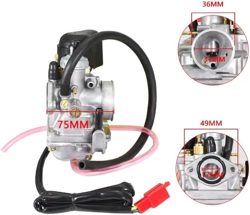 Vista 6 de NONROT Carburador para Suzuki Let's for H-on-da AF32 50cc Z50 50 para ATV para Quad Pocket Bike Mini para Moto Dirt BIK