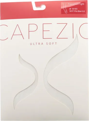 Vista 6 de Medias de nylon Capezio ultrasuaves, de danza, ajustadas, para mujer, L XL, Blanco