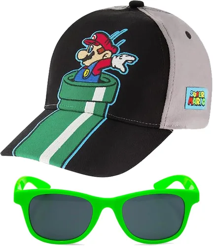 Vista 15 de Nintendo Boys' Nintendo Boys' Baseball Cap Pop 3d negro