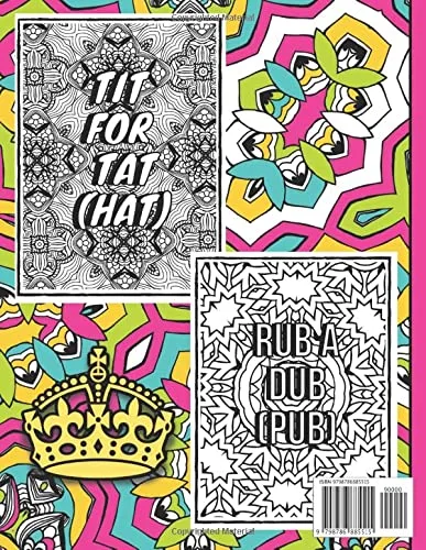 Vista 2 de Cockney Rhyming Slang . . . In Color London Style Cockney Coloring Book Family Friendly British Slang Coloring Book