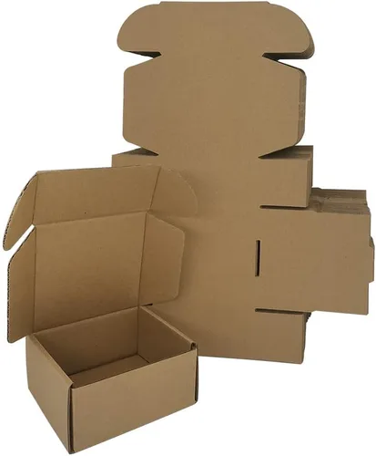 Vista 14 de Paquete de 25 cajas de envío pequeñas de 4 x 4 x 1 pulgadas, sobres de cartón corrugado negro para negocios de embalaje por correo (BK441-25)
