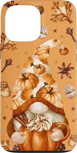 Vista 24 de Thanksgiving Gnome Love Pumpkin Spice Cute Fall Yall Pattern Case for iPhone 17
