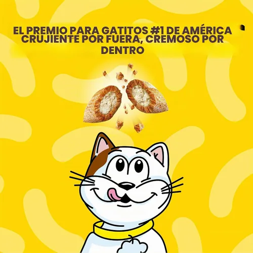 Vista 3 de Temptations Kitten Crunchy and Soft Cat Treats sabor pollo y lácteos, bolsa de 3 onzas, (paquete de 12)