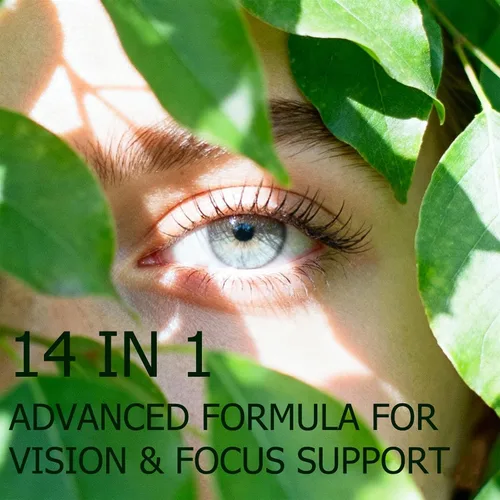 Vista 7 de Suplemento avanzado de vitaminas para los ojos 14 en 1 con luteína, zeaxantina, extracto de arándano y zinc para adultos, apoya la visión, la mácula
