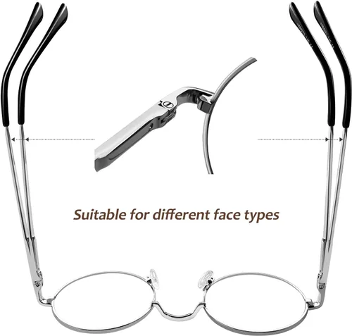 Vista 18 de KANASTAL Gafas de sol redondas polarizadas para mujeres y hombres, estilo hippie con protección UV400
