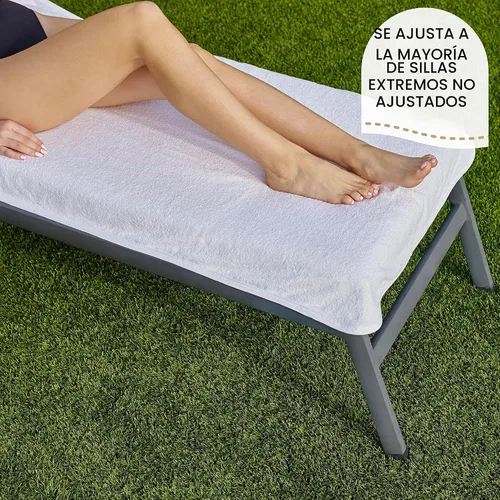 Vista 3 de Boca Terry - Toalla para silla de salón, toallas de tumbona para sillas