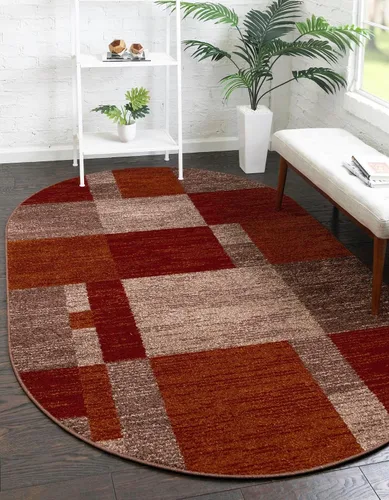 Vista 30 de Unique Loom - Alfombra de la colección Otoño Providence (rectangular de 2 x 3 pies 1 pulgada, azul grisáceo/marrón claro)