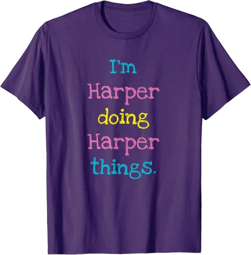 Vista 70 de Harper - Camiseta de regalo para niños con texto personalizado