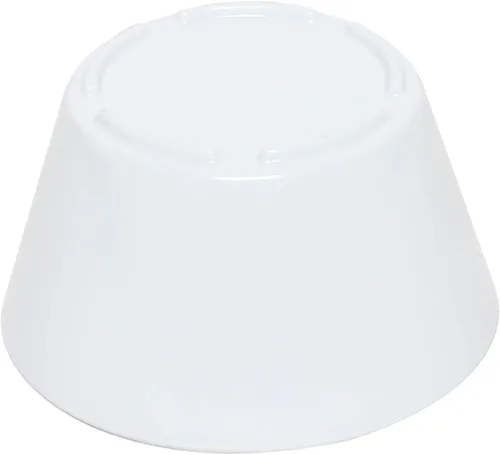 Vista 4 de Thunder Group Colección de vajilla de melamina blanca Nustone de 3.875 pulgadas - taza de caldo de 8 onzas, viene en docena