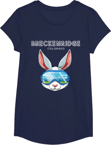 Vista 26 de Breckenridge Colorado USA - Camiseta de esquí y snowboard de conejo, Negro, S