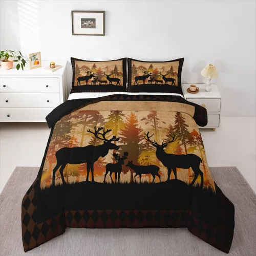 Vista 33 de Erosebridal Juego de edredón con temática de pesca, juego de ropa de cama rústica de granja tamaño individual para niños, adolescentes y adultos