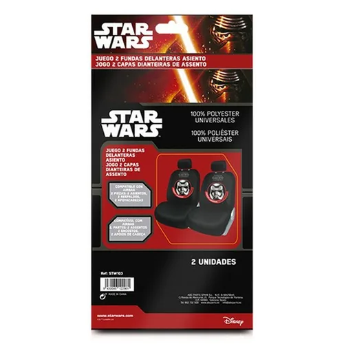 Vista 4 de Fundas para Asientos de Coche Star Wars Stormtrooper Universal Delantero Negro 2