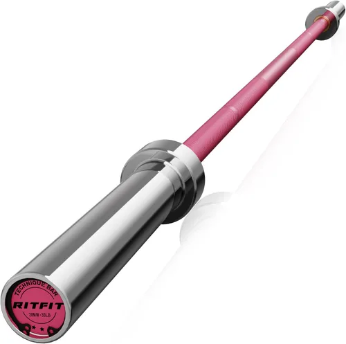 Vista 14 de RITFIT Olympic Barbell 4ft/6ft - 2 Inch Weight Bar for Strength Training, Weightlifting, Squat, Deadlift, Bench Press, Curl, Overhead Press