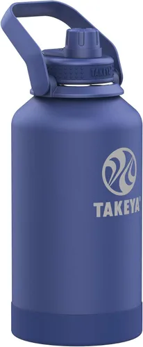 Vista 4 de Takeya 885395530024 Actives Pickleball - Botella aislada de acero inoxidable, tapa de boquilla, color verde azulado, 32 onzas
