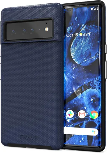 Vista 26 de Crave Dual Guard para Google Pixel 6 Pro, funda de doble capa de protección contra golpes para Google Pixel 6 Pro - Aguamarina
