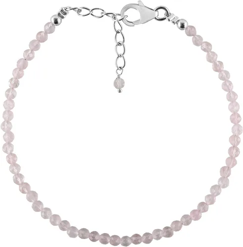 Vista 25 de InfinityGemsArt Natural Stone Beads Dainty Bracelet Jewelry for Women, Crystals and Gemstones Birthstone 925 Sterling Silver Chain 8 inch Gifts For