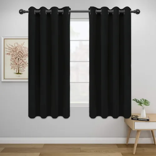 Vista 215 de Easy-Going - Cortinas opacas para dormitorio, aislamiento térmico sólido con ojales, cortinas de ventana para reducción de ruido, cortinas