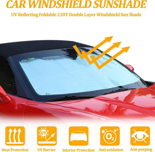 Vista 3 de Parasol para parabrisas de automóvil compatible con Chevrolet Corvette C6 2005-2013, personalizable, protección contra rayos UV (1 unidad)