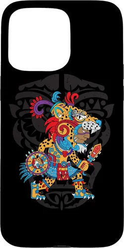 Vista 30 de Funda para iPhone 11 Aztec Jaguar Ancient Warrior Native Mexican Mythology