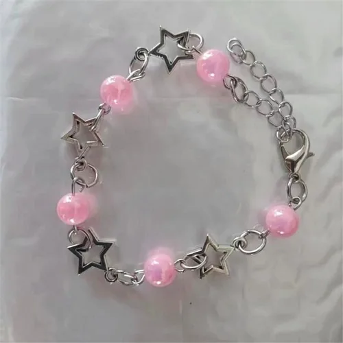 Vista 2 de Caiyao Pulseras Y2k para mujer, pulsera estética Y2k, joyería punk, accesorios grunge
