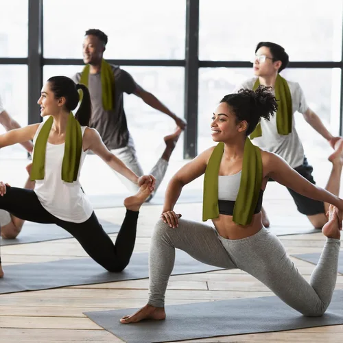 Vista 6 de Honoson Toalla de enfriamiento a granel – Toallas frescas para cuello y cara, microfibra transpirable y deportiva para gimnasio, yoga, viajes