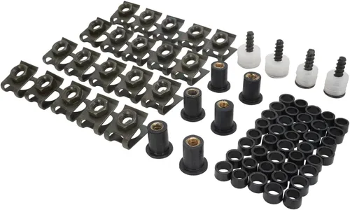 Vista 6 de AnXin Kit de pernos de carenado para motocicleta 116 piezas de sujetadores y tornillos CNC universal para GSXR 600 750 1000 YZF R6 R3 R1 ZX6R ZX10R
