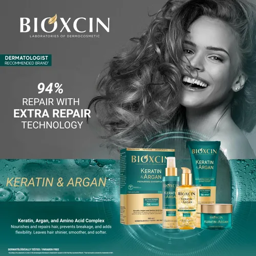 Vista 5 de Bioxcin Champú de queratina y argán 10.1 fl oz