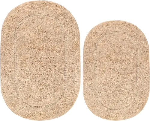 Vista 44 de Superior Cotton Washable Bath Rug, Non Slip Runner, 1 Piece Set, Black Absorbent Combed Cotton Bath Rug Runner or Rug Set, Bathroom Vanity or