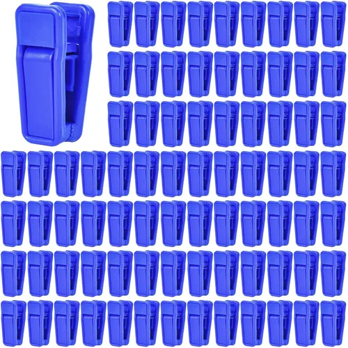 Vista 13 de KISEER Juego de 40 clips de plástico para colgar bebés de línea delgada para colgar ropa de terciopelo (negro)