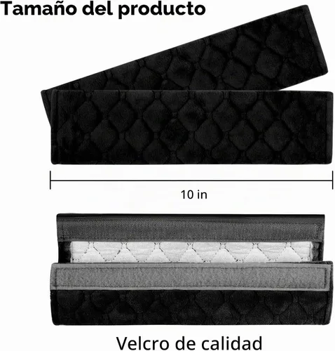 Vista 2 de Turcee 2 PCS fundas para cinturón de seguridad de automóvil, cojín suave para cinturón de seguridad, antifricción para una conducción cómoda