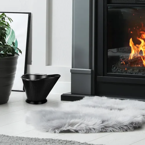 Vista 4 de Panacea Productos Blk Chimenea Carbón Hod, Sin Tamaño, Negro