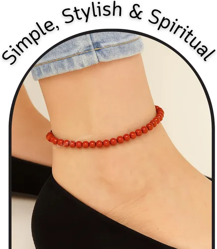 Vista 208 de Amazing Gemstone Crystal Anklet Ankle Bracelets for Women - Waterproof Beaded Healing Crystal Anklets, Plus Size Chakra Gemstone Bead Anklet