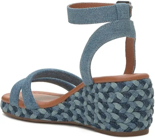Vista 4 de Lucky Brand Naylicia - Sandalia de cuña trenzada para mujer