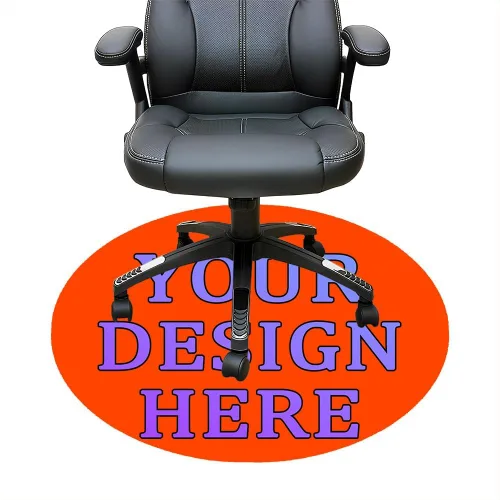 Vista 28 de Tapete redondo personalizado para silla de escritorio de oficina, diseño de tu propio logotipo de foto, texto, alfombrillas circulares