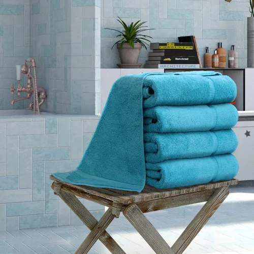 Vista 3 de Colección Luxury Hotel & Spa Altamente Absorbente, Secado Rápido 100% Algodón Turco 700 GSM, Toalla Eco Amigable, para Baño Borde Dobby Toalla